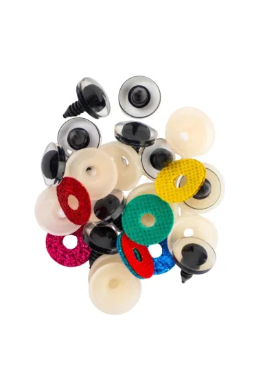 Oczy do maskotek 16mm mix kolor�w Brewis
