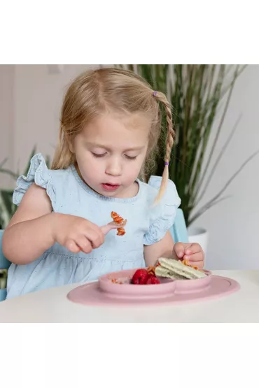 Ezpz Komplet naczy silikonowych Mini Feeding Set pastelowy r