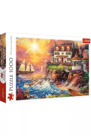 Puzzle 1000 el. Spokojna przysta� Trefl