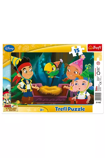 Puzzle ramkowe 15 el. Pirat Jake Hej przygodo! Trefl