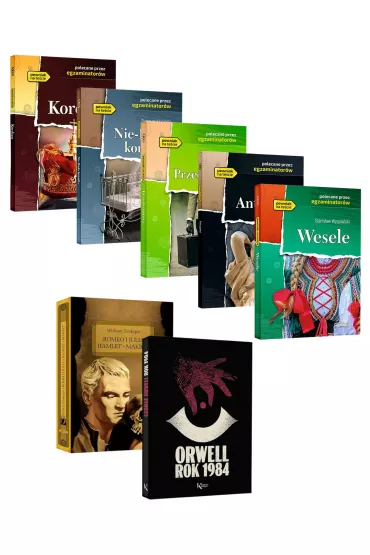 Pakiet lektur: Kordian, Nie-boska komedia, Przedwio�nie, Antygona, Wesele, Romeo i Julia, Hamlet, Makbet, Rok 1984