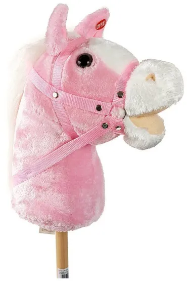 Konik na kiju. Hobby horse z d�wi�kiem r�owy Adar