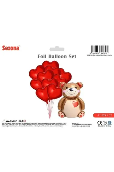 Balon Mi� z sercami 11 szt.