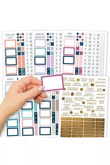 Zanotuj Mnie Naklejki do planer�w i Bullet Journal 7 arkuszy