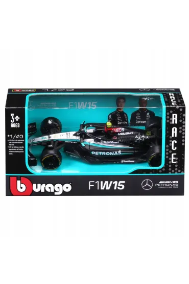 Bburago model 1:43 bolid f1 mercedes amg w15 2024 lewis hamilton 18-38208_44