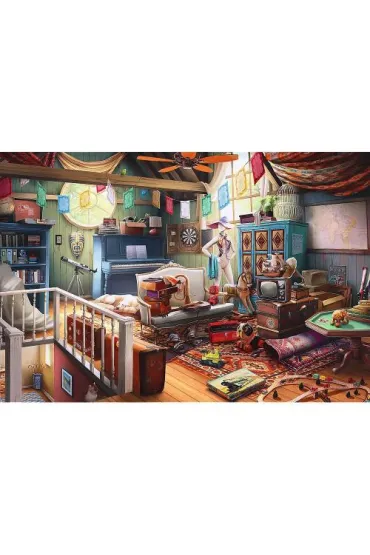 Puzzle drewniane 501 el. Skarby na strychu Trefl