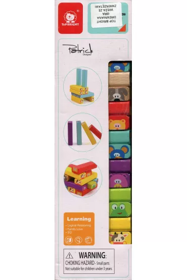 Jenga. Wie�a ze zwierz�tami Brimarex
