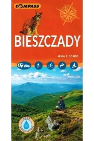 Bieszczady mapa laminowana skala 1 : 50 000