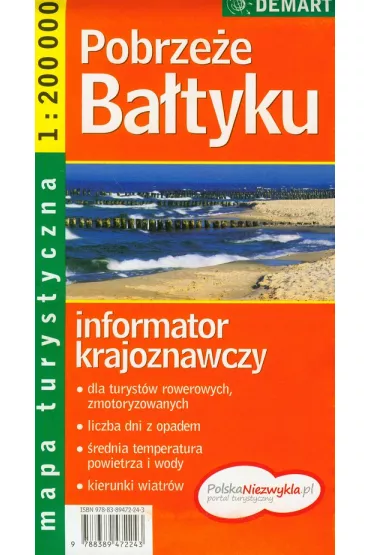 Mapa turystyczna Pobrze�e Ba�tyku 1:200 000