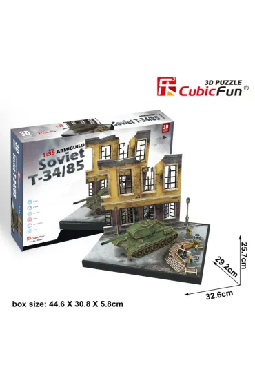 Puzzle 3D Soviet T-34/85 /213 element�w/ Cubic Fun