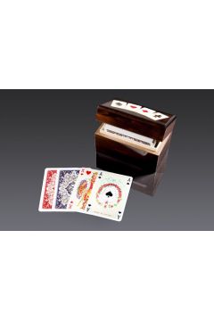Karty do gry Luxury w pudeku drewnianym z asami - 2 talie