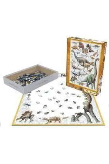 Puzzle 1000 el. Dinozaury z okresu jurajskiego Eurographics