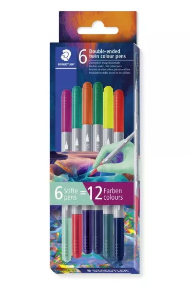 Staedtler Flamastry dwustronne Multiverse 6 szt.