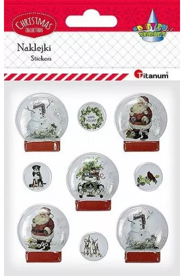 Titanum Naklejki 3D Kule �nie�ne 9 szt.