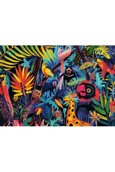 Puzzle 1000 USA Collection: In the Jungle TREFL