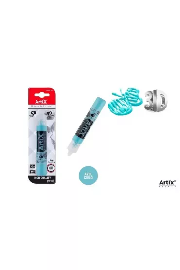 Artix Farba strukturalna 3D jasno-niebieski 30 ml