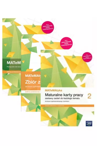 MATeMAtyka 2. Podr�cznik, zbi�r zada� i maturalne karty pracy dla liceum og�lnokszta�c�cego i technikum. Zakres podstawowy i rozszerzony. Szko�y ponadpodstawowe - Dorota Ponczek, Grzegorz Janocha, Jerzy Janowicz, Joanna Czarnowska, Karolina Wej, Lech Cha�ko, Wojciech Babia�ski