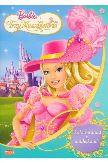 Barbie i Trzy Muszkieterki Kolorowanka z naklejkami