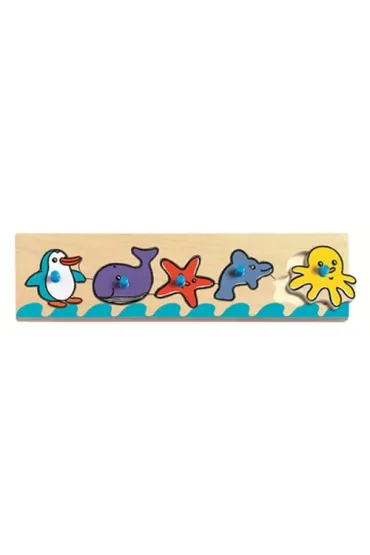 Puzzle drewniane z uchwytami. Morze Djeco