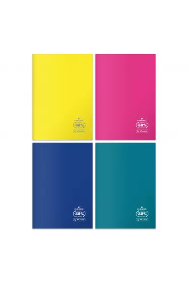 Herlitz Paczka Zeszyt A5 60k w kratk� eco pp colors fsc pakiet 5 szt.