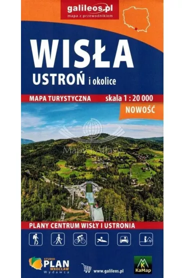 Wis�a - Ustro�- mapa turystyczna 1 : 20 000 - 2023