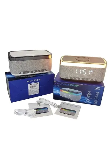 Adar G�o�nik z zegarem, radio, budzik USB 15W