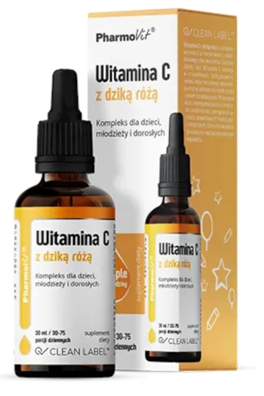 Pharmovit Witamina c z dzik� r� bezglutenowa w kroplach 30 ml