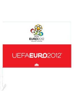 Flaga POLSKA na szyb� samochodow� 90 km/h EURO 2012