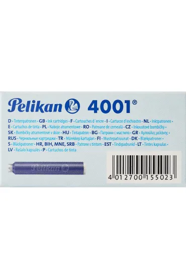 Pelikan Naboje atramentowe kr�tkie niebieskie 20 szt.