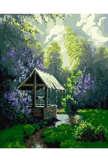 Qbee Malowanie po numerach - Letni deszcz 40x50cm