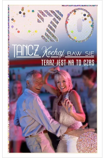AbCard Kartka okoliczno�ciowa Urodziny 70 DH09