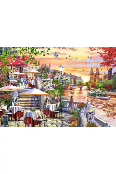 Puzzle 1000 el. Romantic City Sunset Castorland