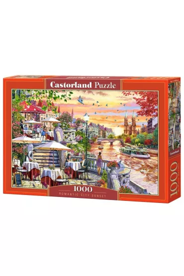 Puzzle 1000 el. Romantic City Sunset Castorland