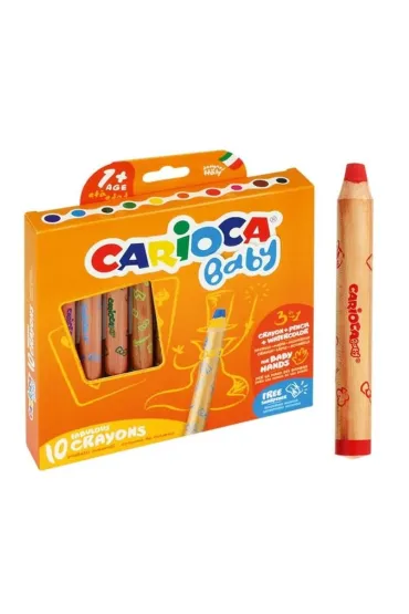 Carioca Kredki 3w1 Baby Jumbo 10 kolor�w