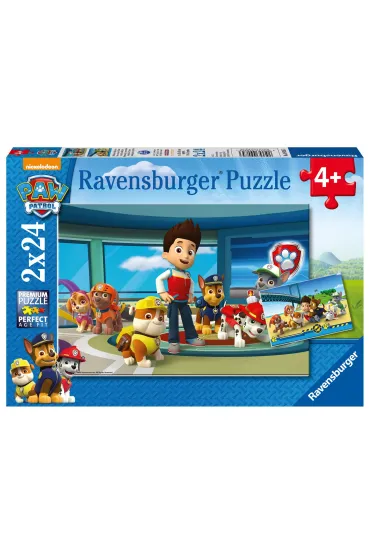Puzzle 2 x 24 el. Prubble i Przyjaciele Psi Patrol Ravensburger