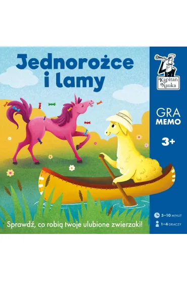 Kapitan Nauka. Lamy i jednoro�ce. Gra memo Edgard - Justyna  Ho�ubowska-Chrz�szczak
