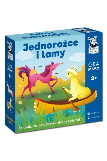 Kapitan Nauka. Lamy i jednoro�ce. Gra memo Edgard - Justyna  Ho�ubowska-Chrz�szczak
