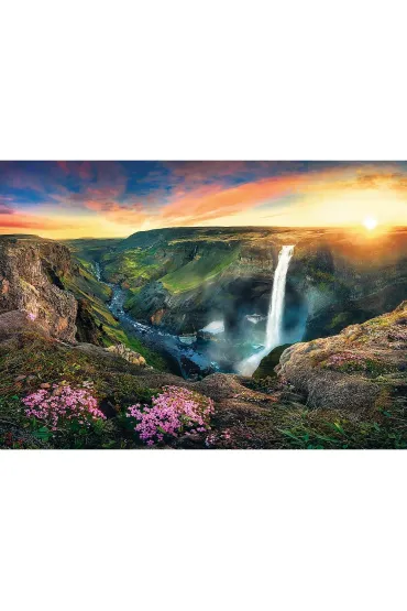 Puzzle 2000 el. Wodospad Haifoss. Islandia Trefl
