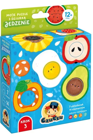 Czuczu Moje puzzle z dziurk� Jedzenie Bright Junior Media