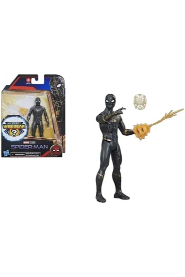 Figurka Spiderman Black&Gold Suit Mystery Web Gear