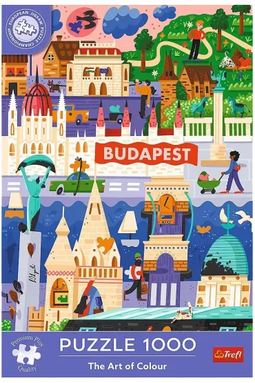 Puzzle 1000 el. The Art of Colour: Budapeszt Trefl