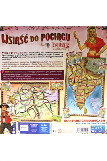 Wsi��� do Poci�gu. Kolekcja Map 2. Indie i Szwajcaria - Alan R. Moon