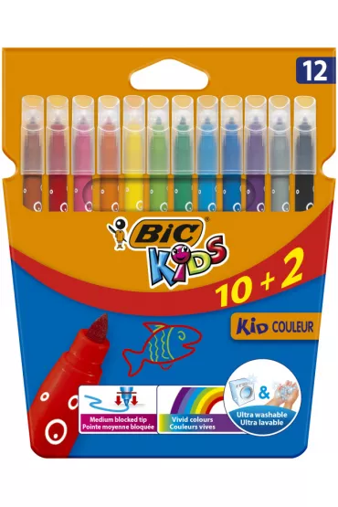 Bic Flamastry Kid Couleur 12 kolor�w