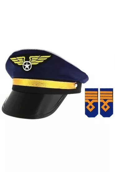 Godan Ozdoba karnawa�owa Czapka pilota z pagonami