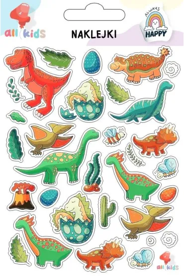 All4Kids Naklejki dla dzieci Dinozaury