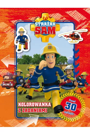 Stra�ak Sam. Kolorowanka z zadaniami