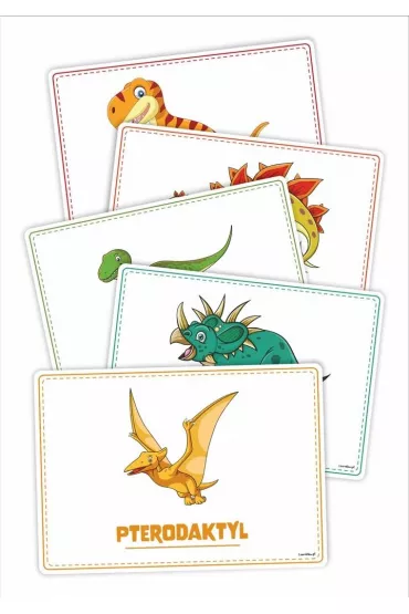 Plansze edukacyjne A4. Dinozaury