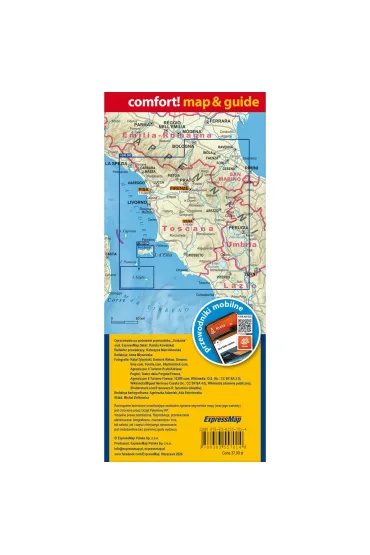 Toskania Florencja Siena Piza laminowany map&guide 2w1 przewodnik i mapa - Kamila Kowalska