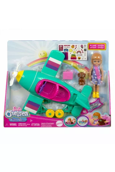 Barbie Chelsea Moesz by Samolot Zestaw z lalk Mattel