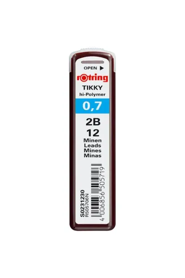 Rotring Grafity 0.7mm 2B fiolka 12 pr�cik�w